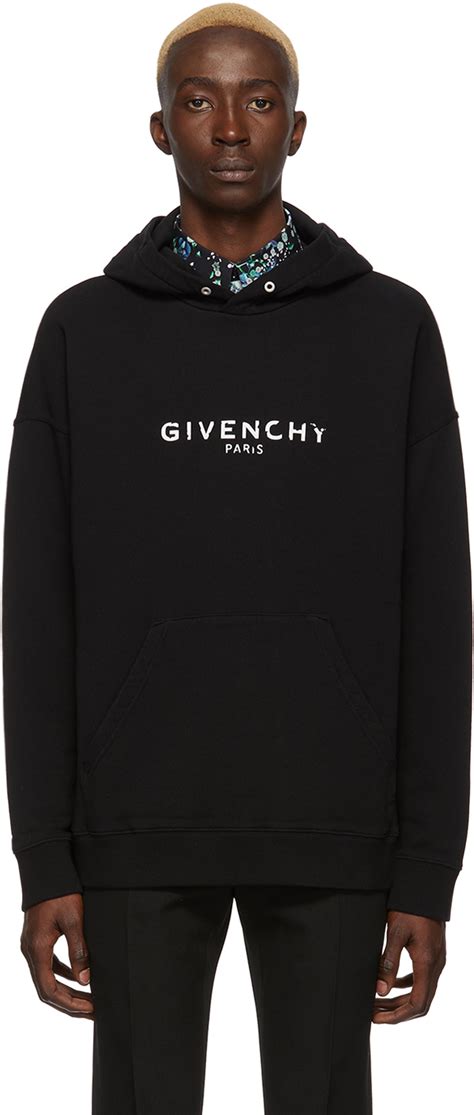 givenchy men's black hoodie|Givenchy paris sleeveless hoodie.